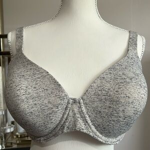 Soma 42D Embraceable Perfect Coverage smoothing bra in heathered space grey